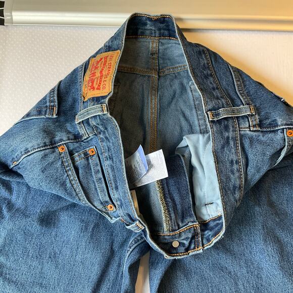 Levi’s Men Jeans 550 Size W36xL30 Blue Straight Leg Mid Rise - Picture 11 of 12